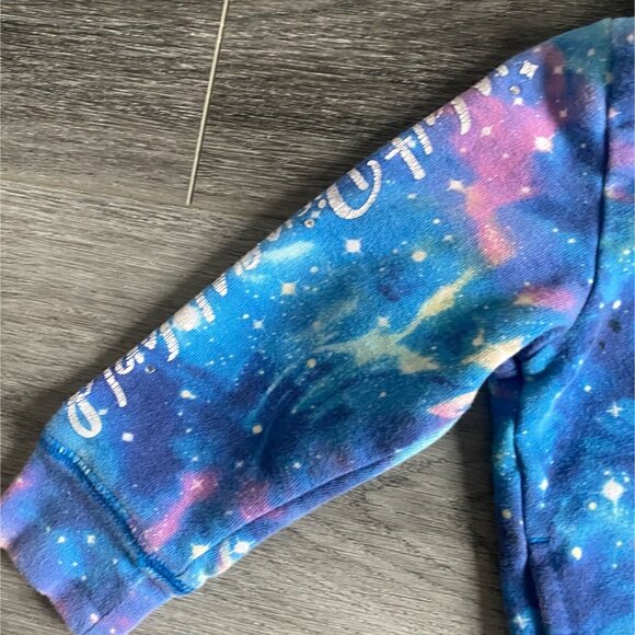 Disney Parks Childrens Galaxy Full Zip '2017' Hoodie/Sweatshirt-Blue-XXS-GUC - Picture 3 of 9